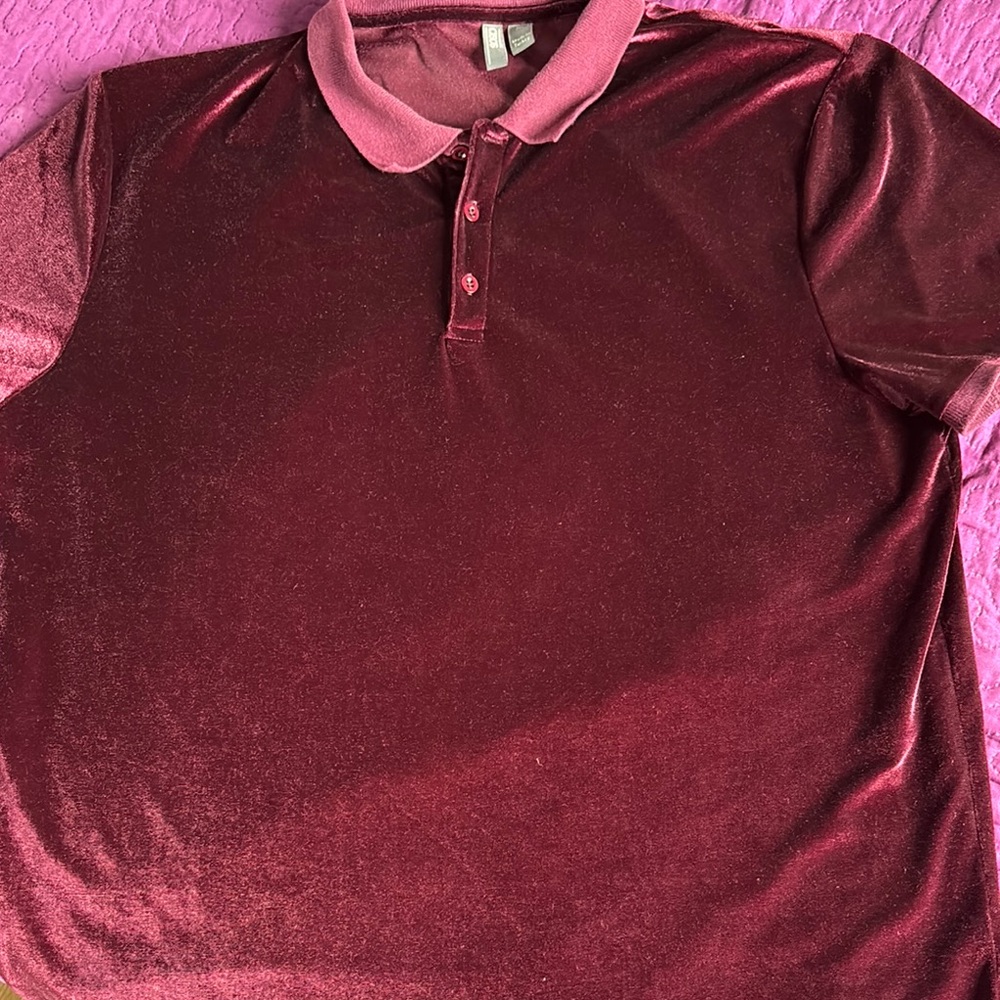 ASOS Red Polo Shirt Soft Cotton Casual